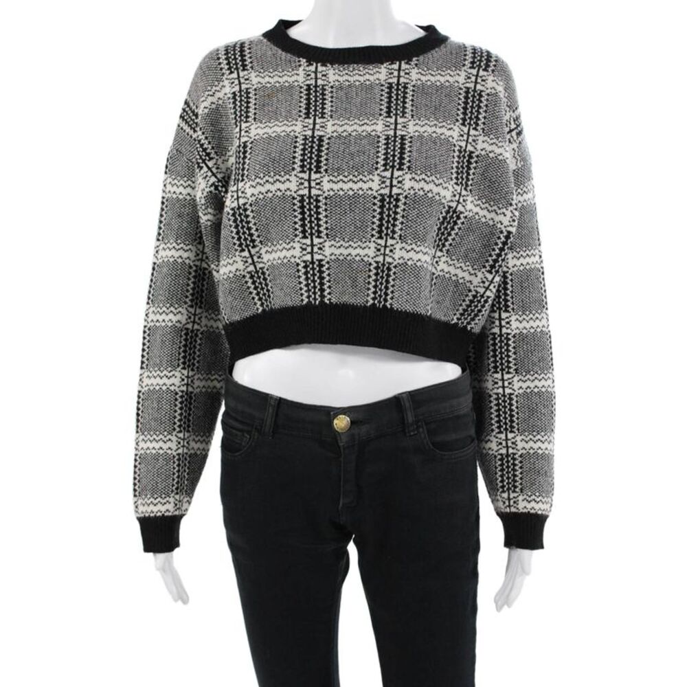 Sunday Stevens Unisex Black 90s Pullover Sweater Long Sleeve Size S